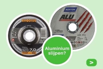 Aluminium slijpen, welke aluminium slijpschijven raden onze specialisten aan?